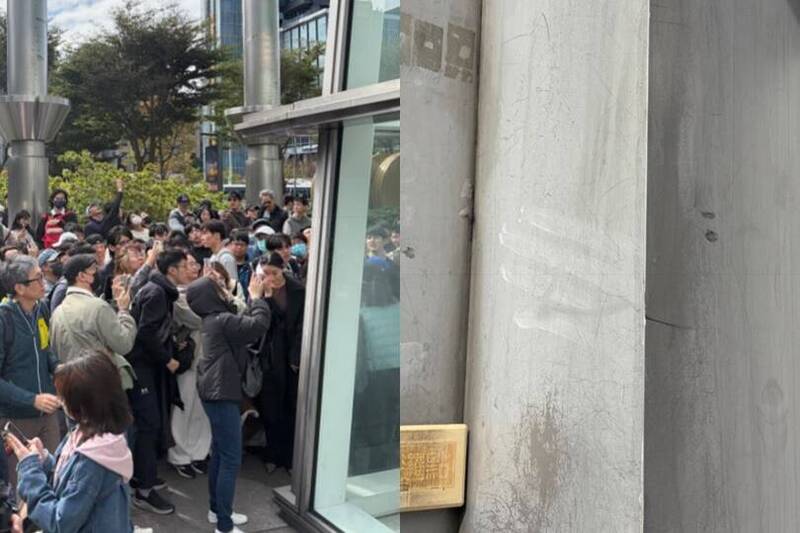 霍諾德超夯！101牆上留「白色手印」成打卡景點