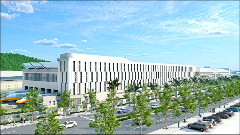 迎新世代列車 高鐵增建第2檢修廠/左營基地昨舉辦上梁典禮 N700ST8月抵台