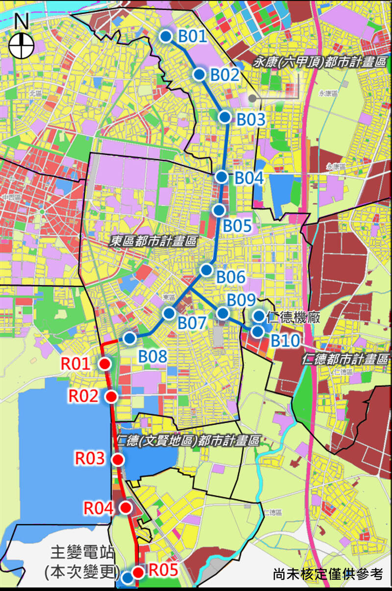 台南捷運藍線主變電站選址曝光 將啟動都計變更、拚今年底動工