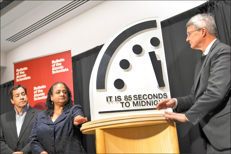 核武、AI、中國對台威脅! 末日鐘再撥快 剩85秒