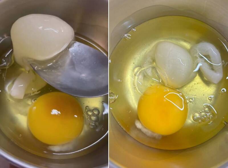 破殼驚見「長尾異形蛋」!甜點店喊首次遇到 專業網解答了