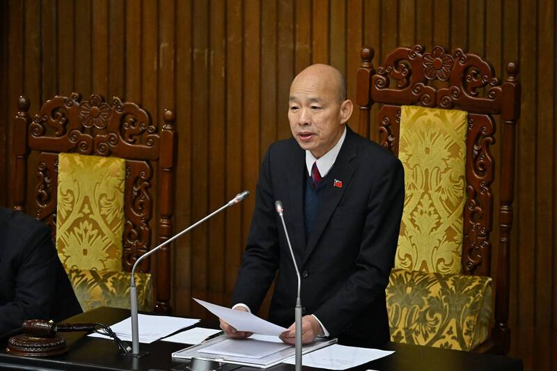 韓國瑜挨批主持議事不公 國民黨團:典型政治抹黑、輿論操作