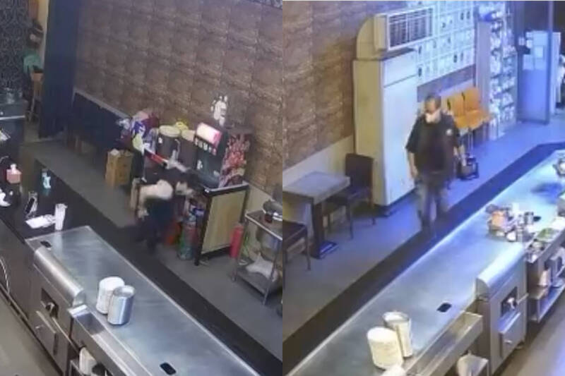 不是變態！台南鐵板燒師傅「撲街迎客」男客被嚇跑還回頭拍照