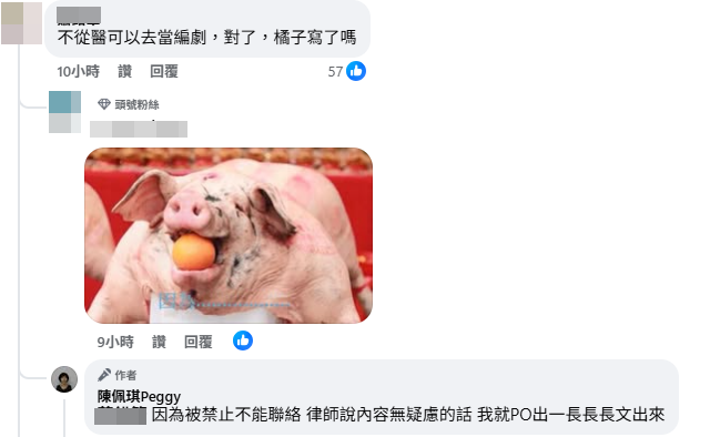 沒多久陳佩琪自曝已經寫好有關橘子的文章。(圖翻攝自陳佩琪臉書) 沒多久陳佩琪自曝已經寫好有關橘子的文章。(圖翻攝自陳佩琪臉書)