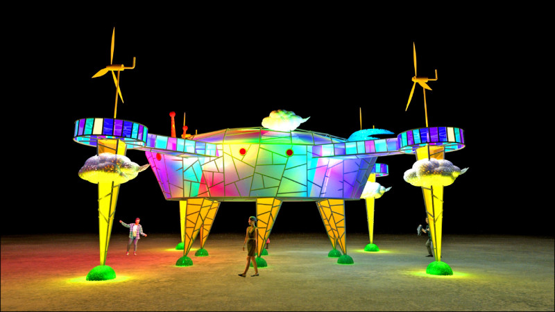 「未來方舟」 台灣燈會打造農業無人機主燈