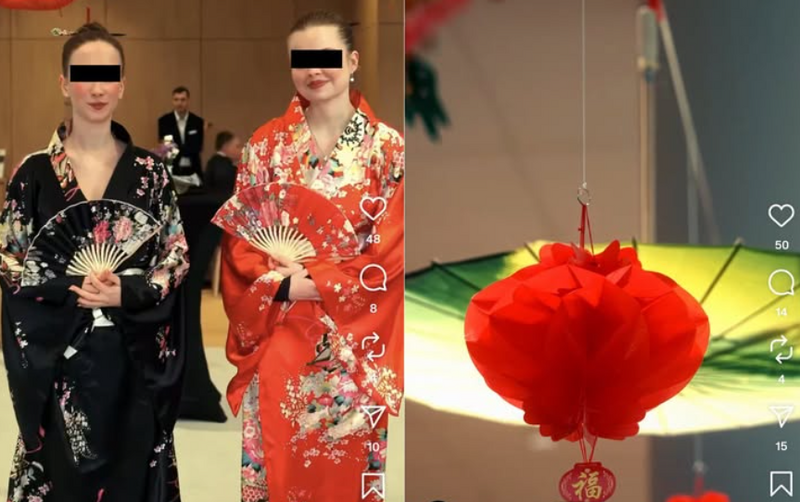 韓國人震怒!德國起亞經銷店慶開幕 竟穿和服、使用中國風裝飾