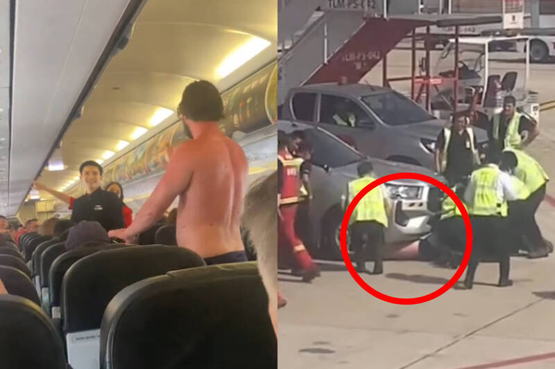 俄男鬧機挑釁空服員!落地「登機梯未架」急跳機 躲車底遭逮遣返
