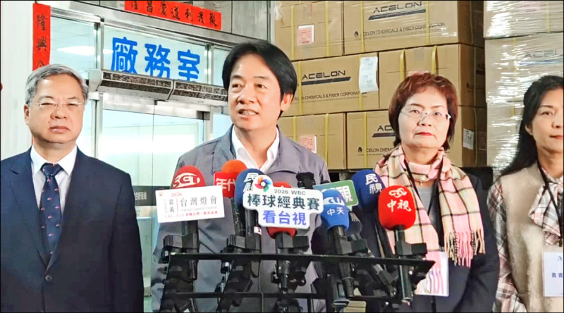 賴清德總統昨天在彰化縣的「產業關懷之旅」座談時強調，美中台三邊關係，維持「四個不變」，台美關係堅如磐石。（記者顏宏駿攝）