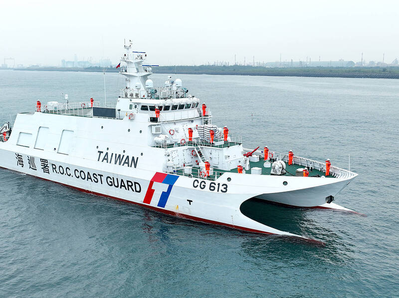 《TAIPEI TIMES》Coast guard takes delivery of newest patrol boat ‘Lanyu’