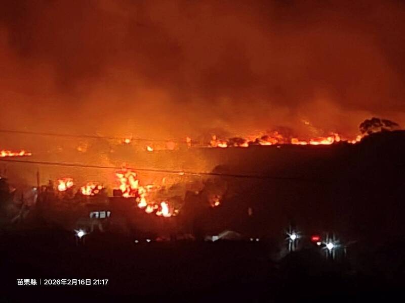 除夕夜火光沖天!苗栗山林狂燒7小時 疑爆竹釀禍