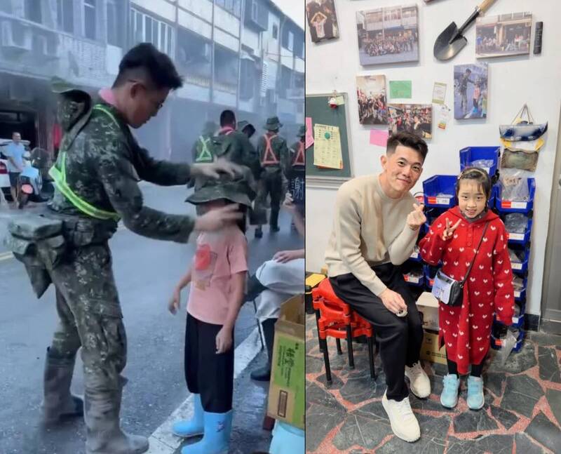 在光復救災「摘帽送女孩」!最暖士官長兌現承諾回花蓮:妹妹長高了