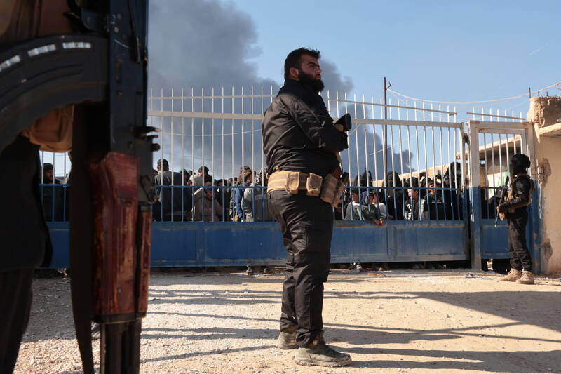 敘利亞政府軍上月接管霍爾營。（歐新社檔案照）