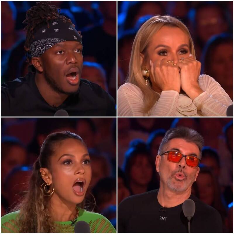 4位评审观赏杨立微表演时惊掉下巴，一度为杨立微捏了把冷汗。（图翻摄自脸书粉专：杨立微 Liwei）