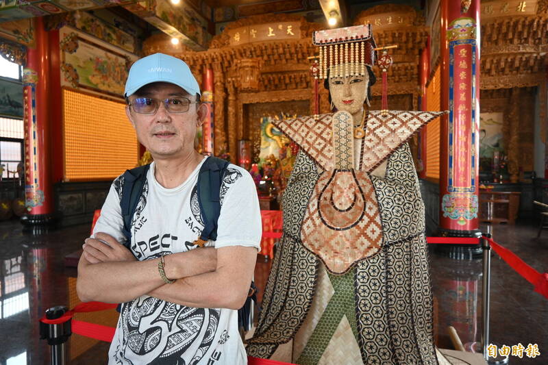 桂竹、孟宗竹編織女神 高雄彌陀「竹編媽祖」亮相迎元宵