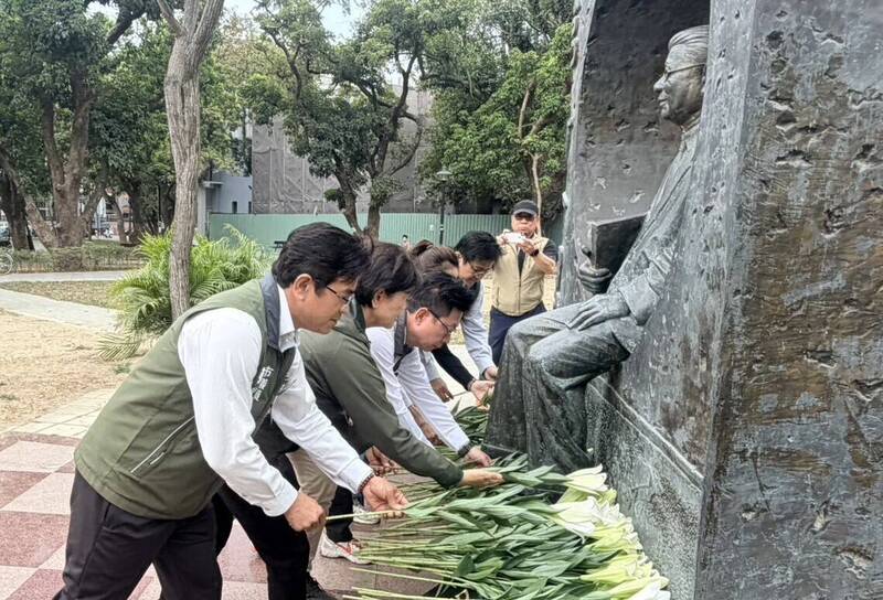 民進黨南市黨部追思228 郭國文:追求歷史真相才能和解共生