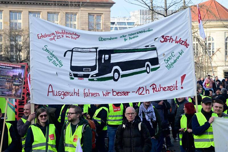 德國大罷工公車、電車停擺2天 祭癱瘓交通殺招原因曝