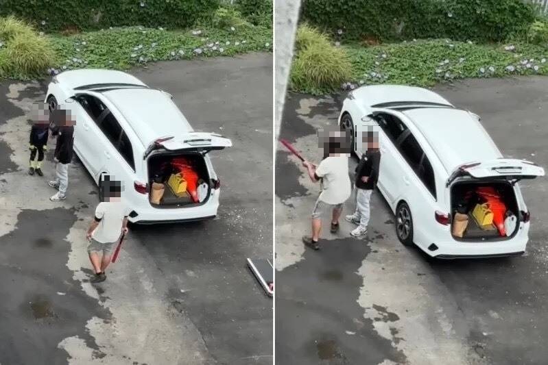 台中烏日橋下虎爸「一棒打趴小孩」惹眾怒 警方出手了