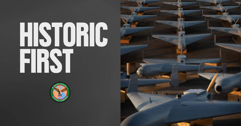 中央司令部首次在实战中使用低成本自杀无人机。 (图撷取自美军中央司令部官方“X”)