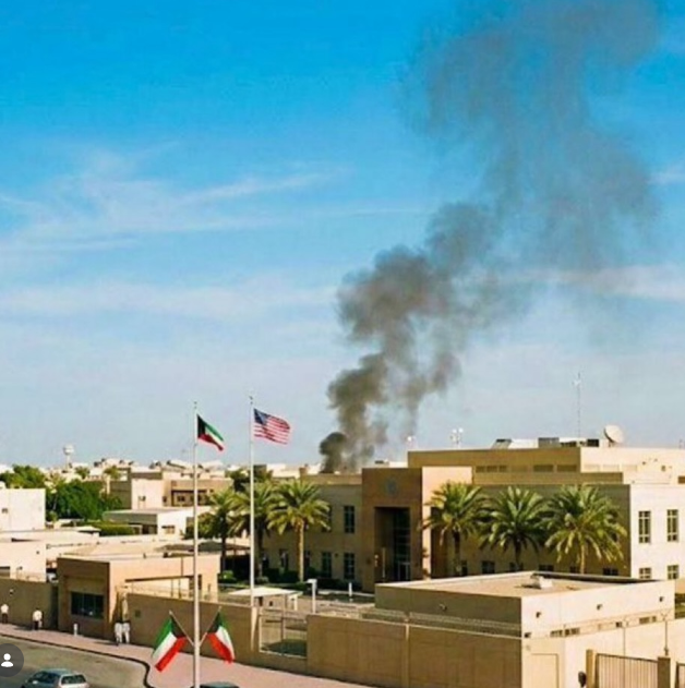 美國駐科威特大使館傳遇襲冒濃煙 籲民眾勿前往