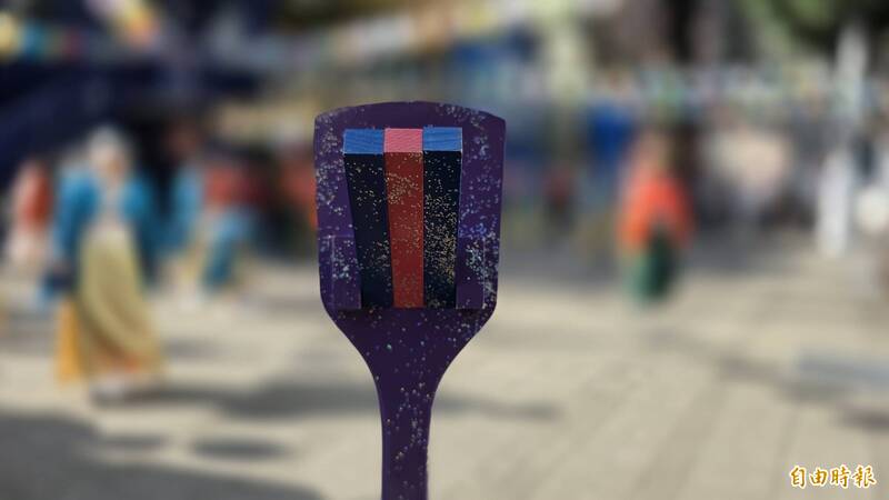 鳴子（naruko）是一種隨著音樂節奏感敲響的小木製打擊器。（記者洪瑞琴攝）