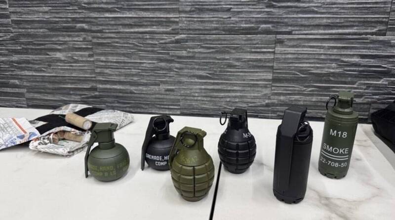 張姓富二代男網嗆「請吃子彈」，並擁大批手榴彈、子彈落網。（民眾提供）