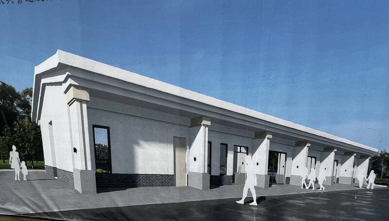 北港府番殯儀館及禮廳靈堂模擬圖。（北港鎮公所提供）