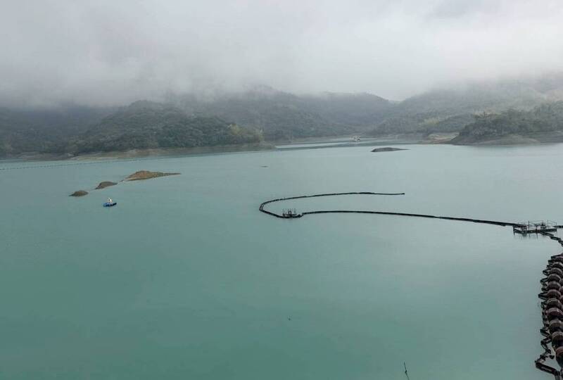 南化水庫上游明顯降雨，水情小進補。（南水分署提供）