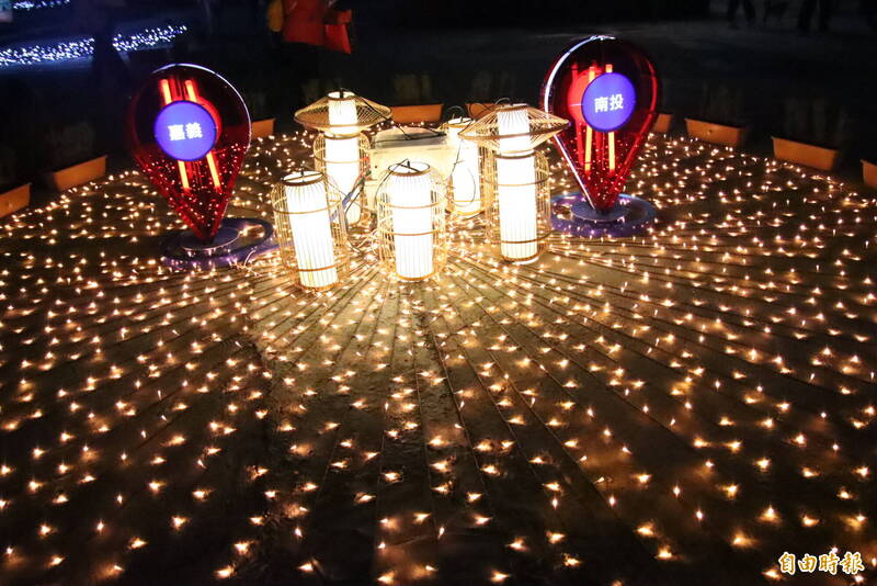 台灣燈會美麗的燈區。（記者林宜樟攝）