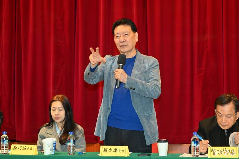 軍購支持徐巧芯8100億版本 趙少康:先過3500億剩下凍結