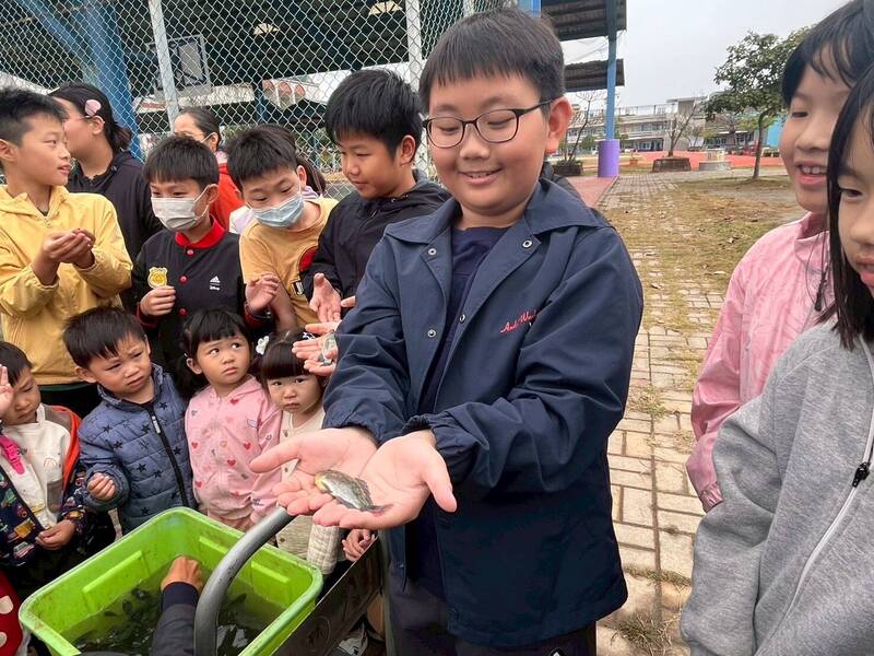 廢棄魚塭變身生態教室 高雄永安國小放養魚苗打造鳥類棲地