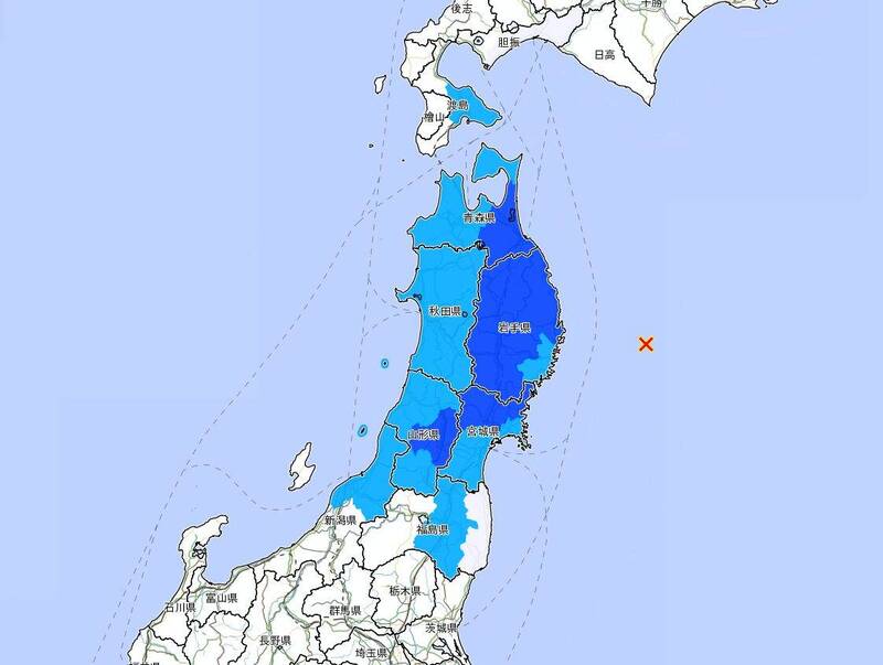 日本當地時間10點17分，發生芮氏規模6.0地震，最大震度3級。（擷取自FB台灣颱風論壇）
