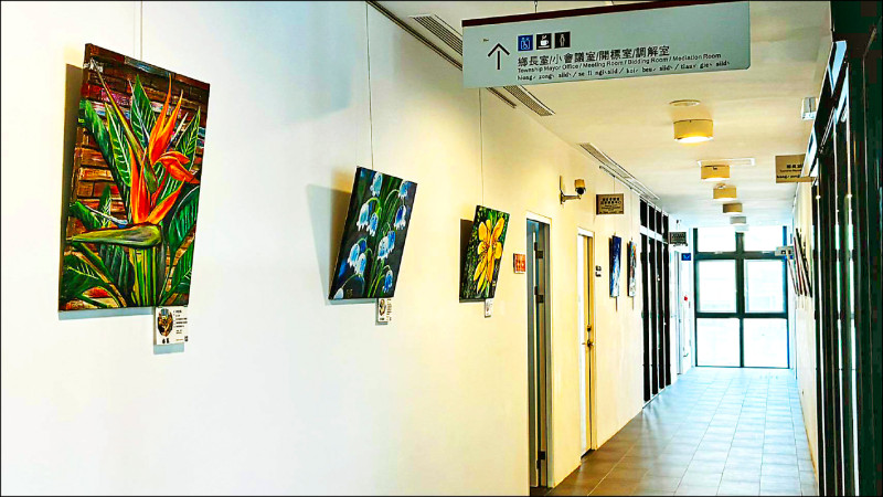 洽公可賞畫 造橋公所打造文化廊道