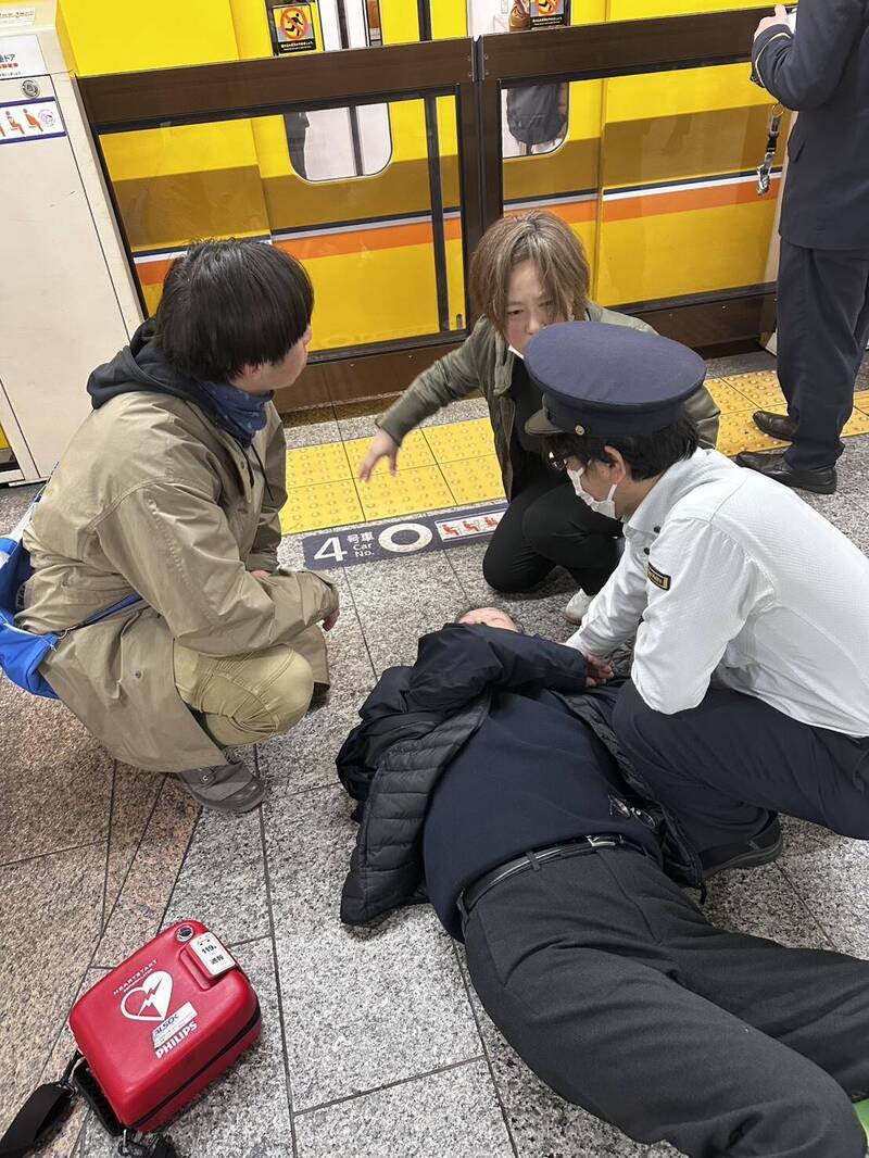 東京車站急救倒地民眾 桃園消防員跨國救援超熱血
