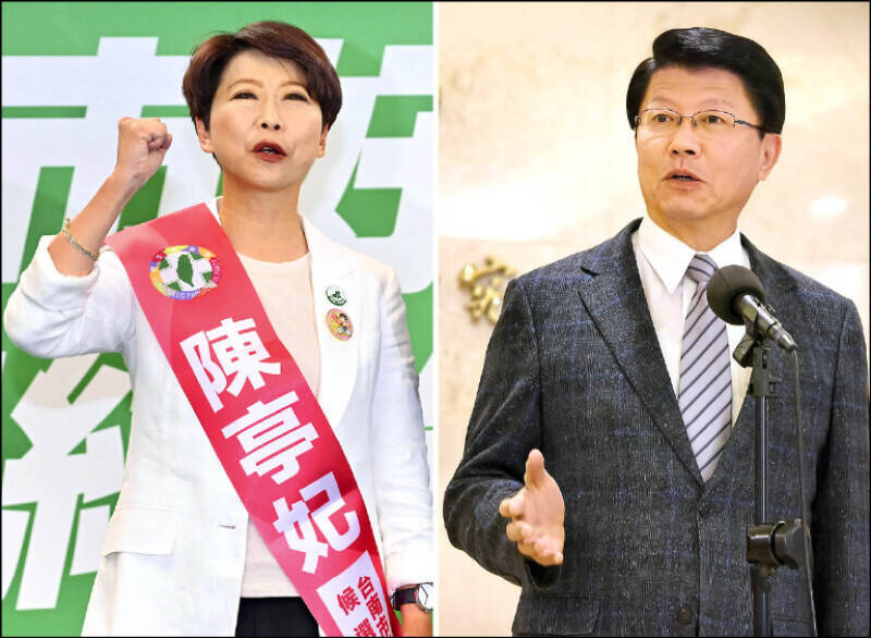 台南市長選戰民調 謝龍介支持者15%轉向陳亭妃