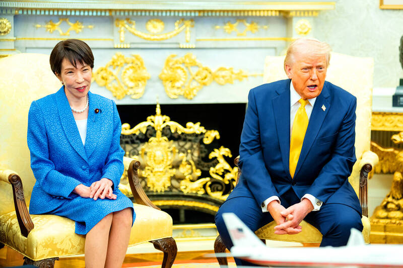 《TAIPEI TIMES》 Trump, Takaichi commit to peace in Taiwan Strait