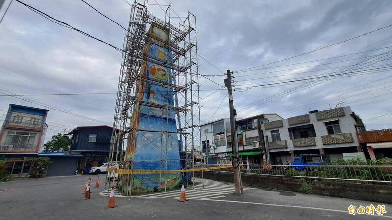 台東市康樂里的「101」要變漂亮了!逾半世紀大水塔啟動彩繪工程