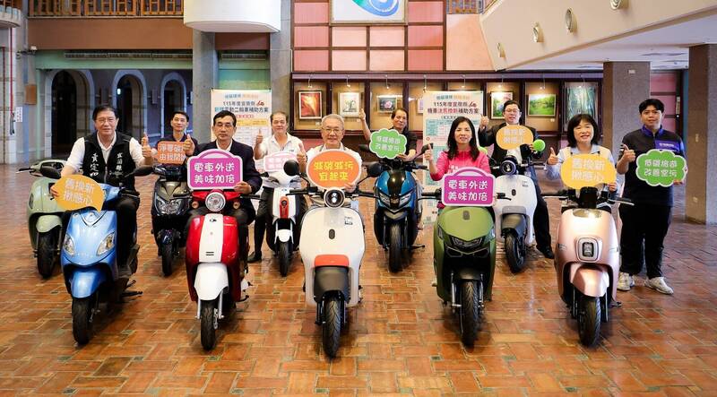 宜縣加碼電動二輪車補助 「以電換電」最高3萬300元