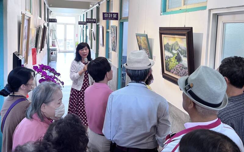 台南鹽水公所藝廊辦畫展 蘇寶珠《花語山川》個展登場