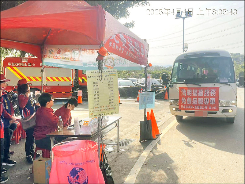 清明掃墓 新北設139處祭祀服務站 38條接駁專車