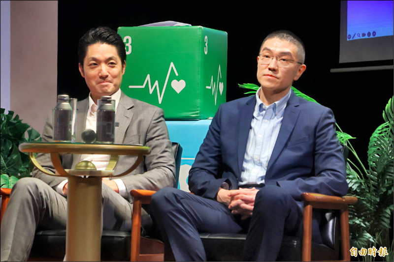 蕭美琴、童子瑋廟口吃美食 謝國樑、蔣萬安同台互動少