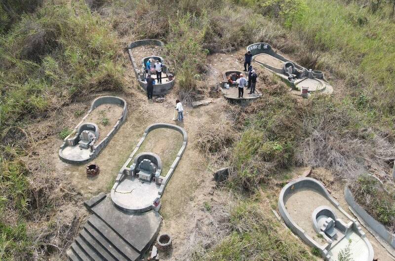 清明公墓火警太多了 南消一大出動無人機高空巡查防災