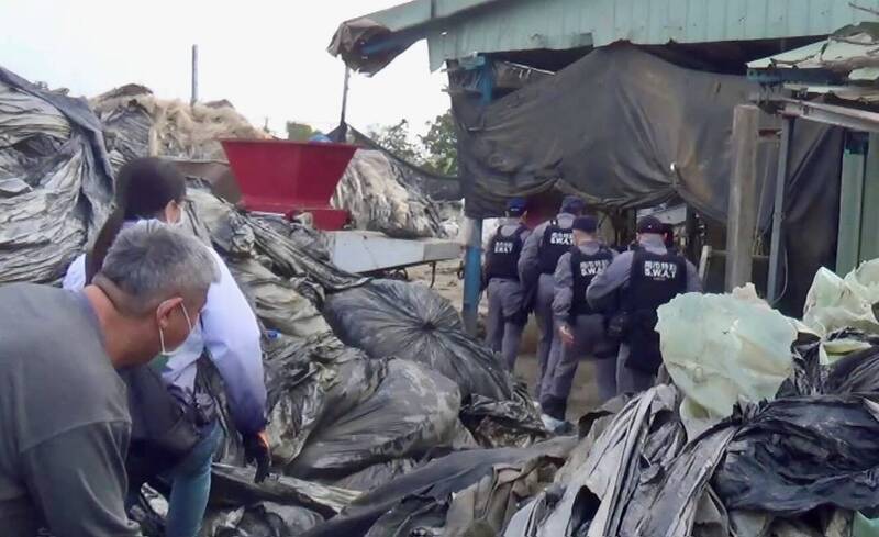 非法廢棄物處理廠賺黑錢5000萬 南市檢警環逮8嫌