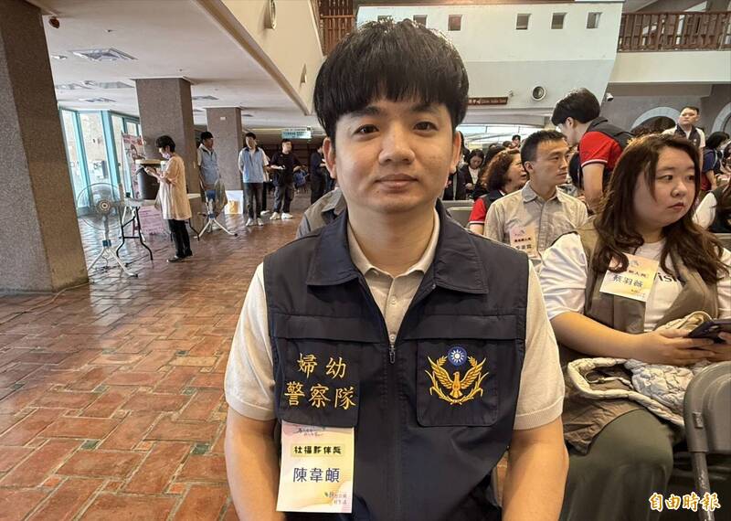 家暴只有0次與無數次! 宜蘭警陳韋頔獲頒「社福夥伴獎」 當社工後盾