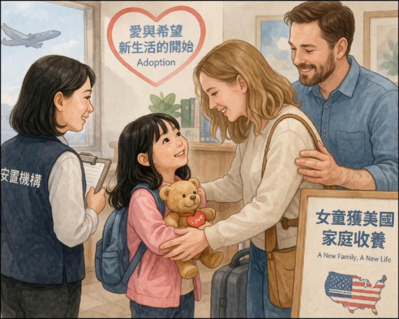 母女都在安置機構長大 女兒獲美國家庭收養