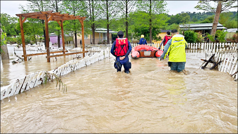 累積雨量逾300毫米前10測站 苗栗包辦