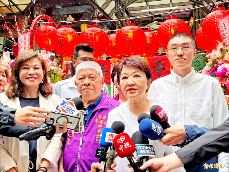 輔選起手式 盧秀燕赴基:在野黨團結力量大