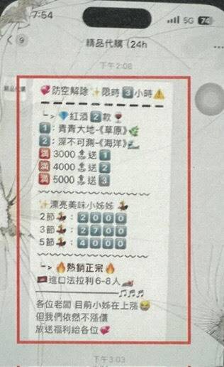 漂亮小姊姊「2節2000」?情色應召站佛心促銷 竟是販毒密碼