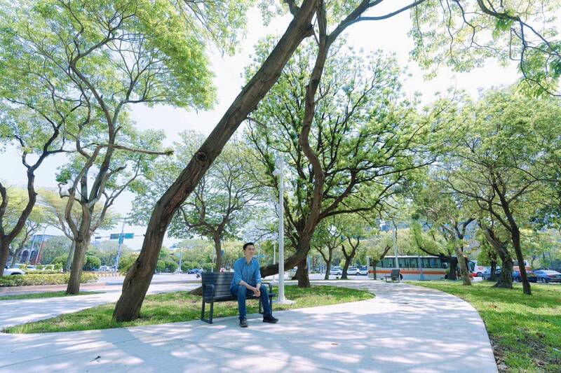 竹北市西公園今天啟用 與市東公園共構「光明綠廊」