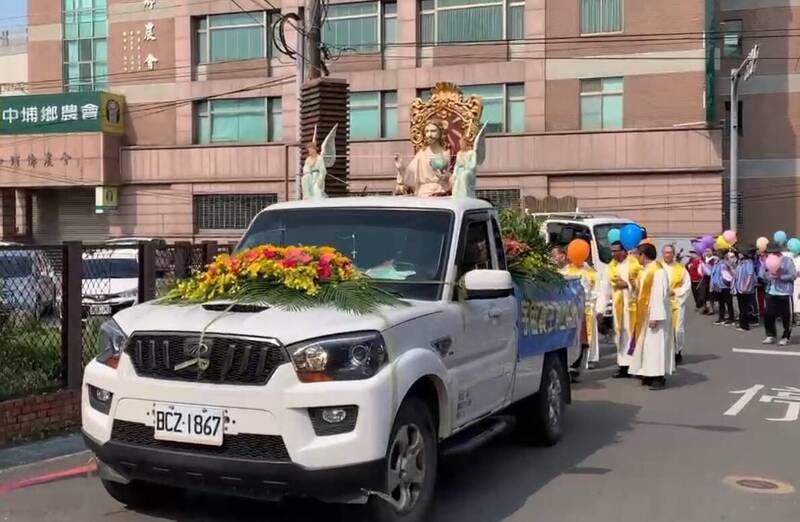 嘉義中埔天主堂災後重新啟用 64年首次大型巡行