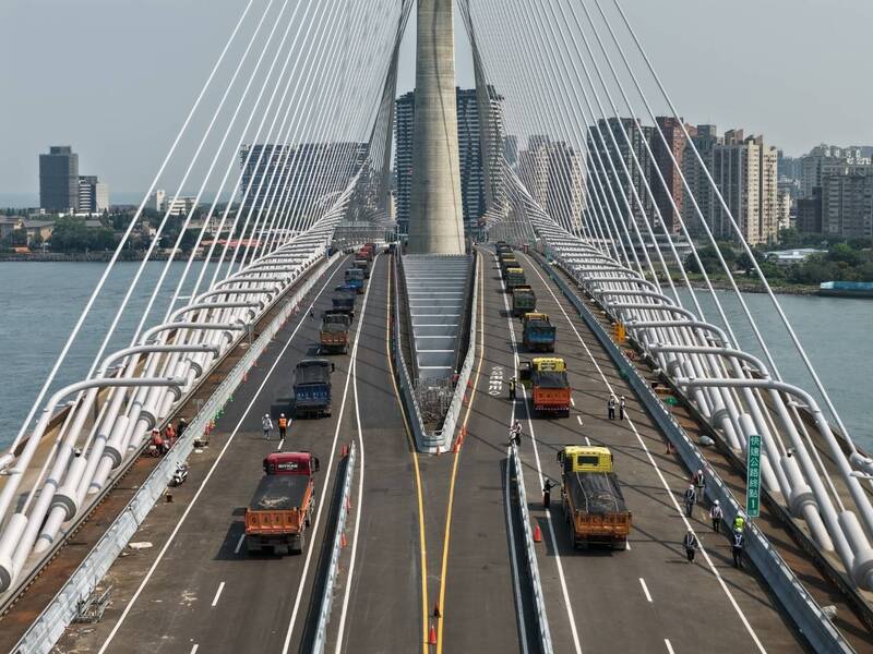 淡江大橋5/12通車! 今起連3天啟動「車輛載重試驗」